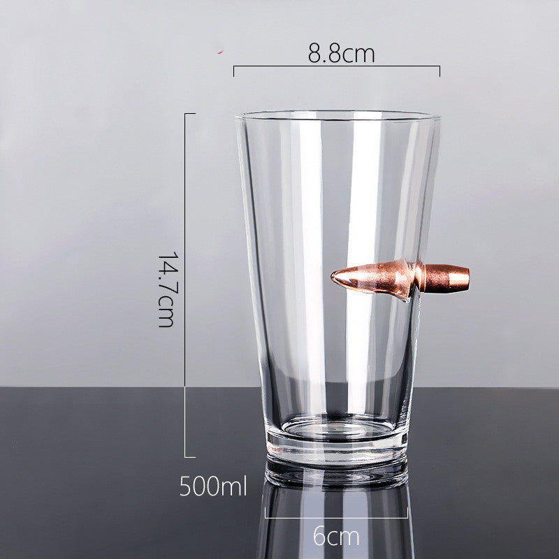 Glass Bullet Creative Shape Of Whiskey Wine Glass