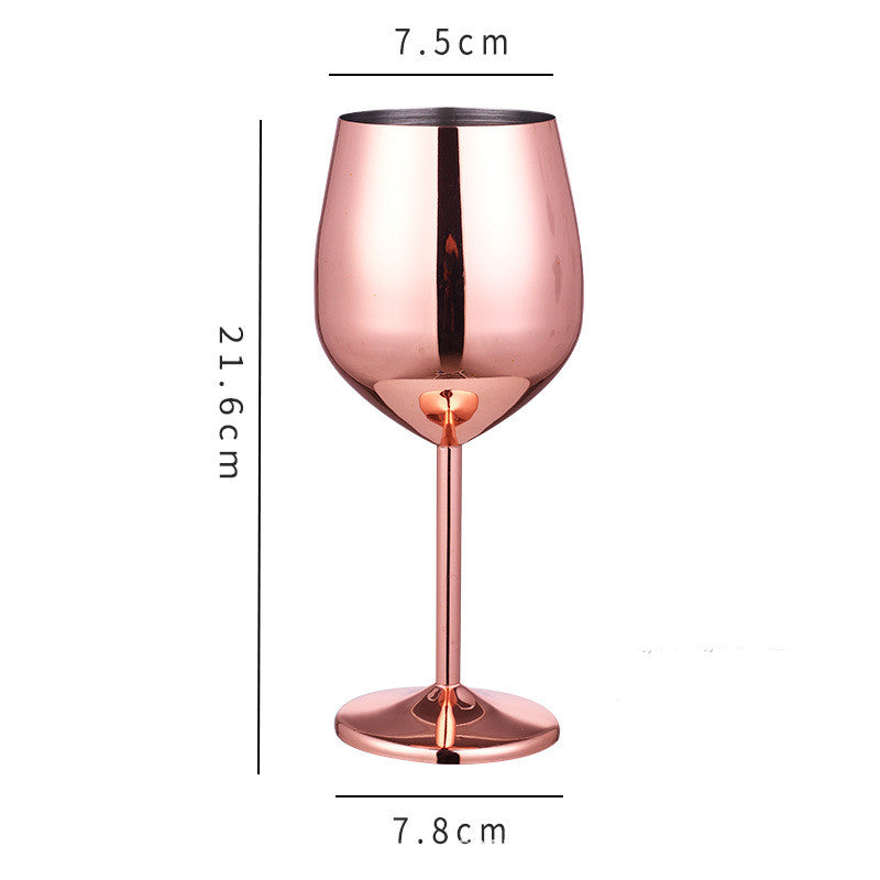 Stainless steel wine Glass