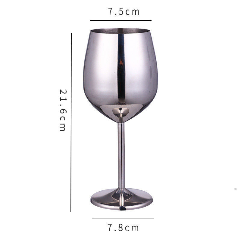 Stainless steel wine Glass