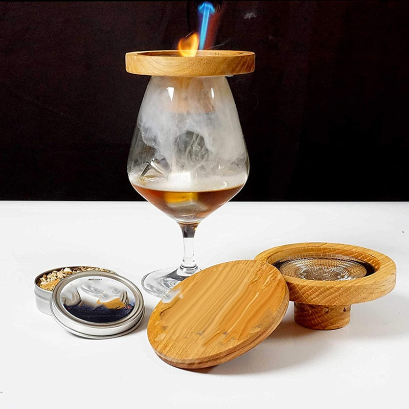 Fumoir De Cocktail Avec Copeaux Bois Infusez Des Cocktails