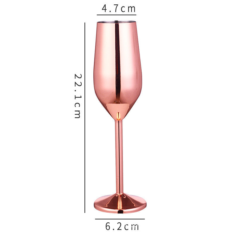 Stainless steel wine Glass