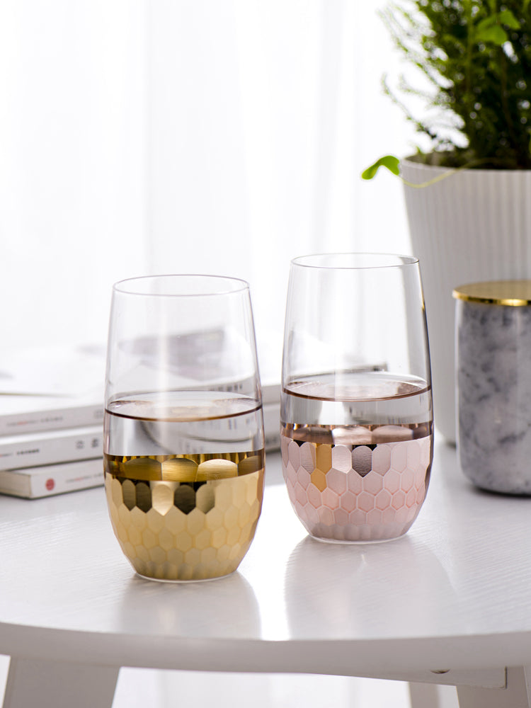 Gold Scaled Champagne Flutes