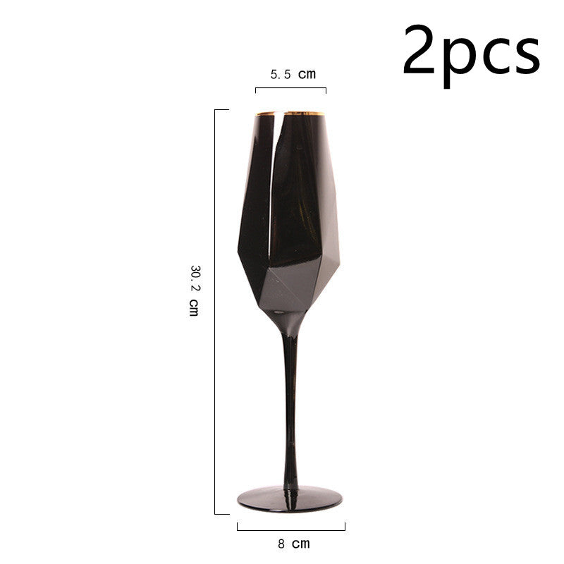 Goblet Simple Wine Glass Champagne Glasses For Model Room Setting