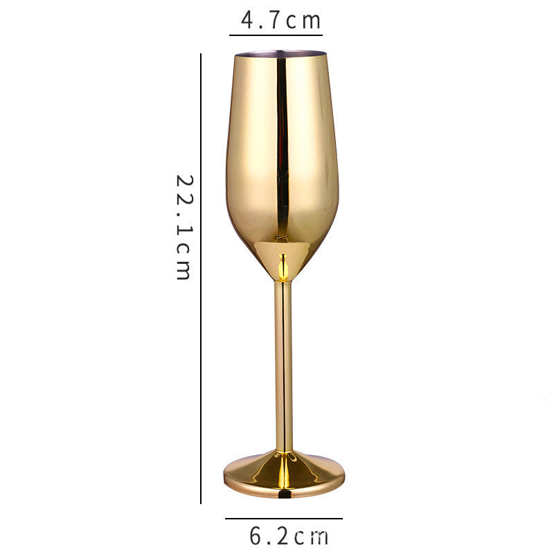 Stainless steel wine Glass