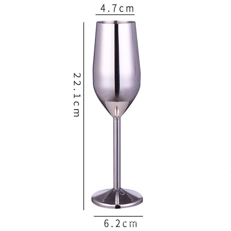 Stainless steel wine Glass