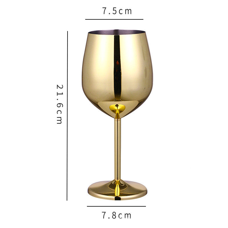 Stainless steel wine Glass