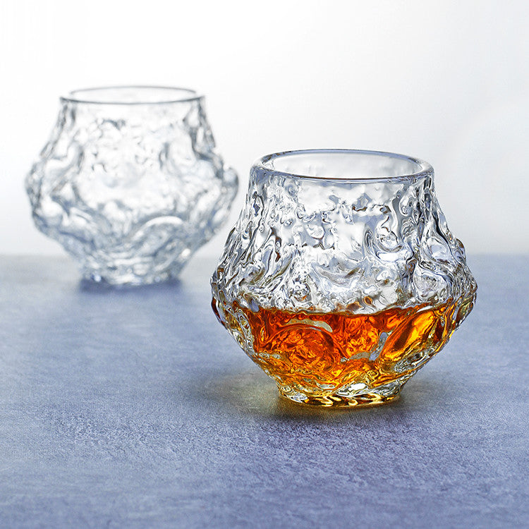 Japanese Meteorite Planet Shaped Whiskey Glass