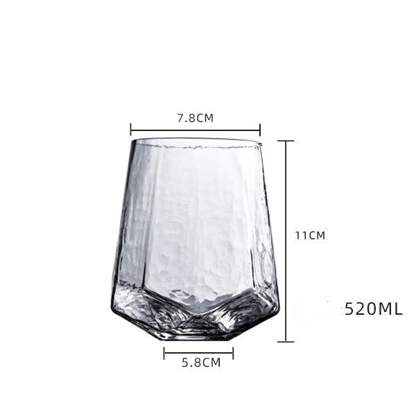 Geo Textured Wine Glass