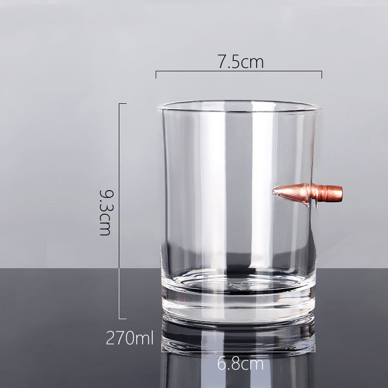 Glass Bullet Creative Shape Of Whiskey Wine Glass