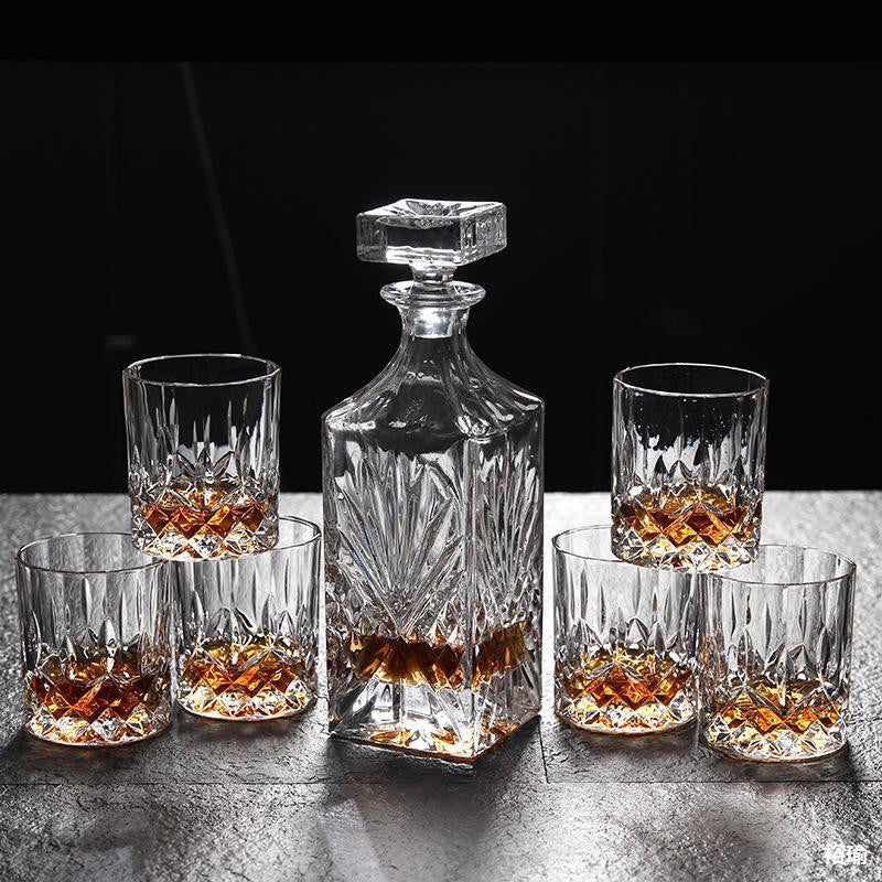 Classic Crystal Whiskey Decanter Set