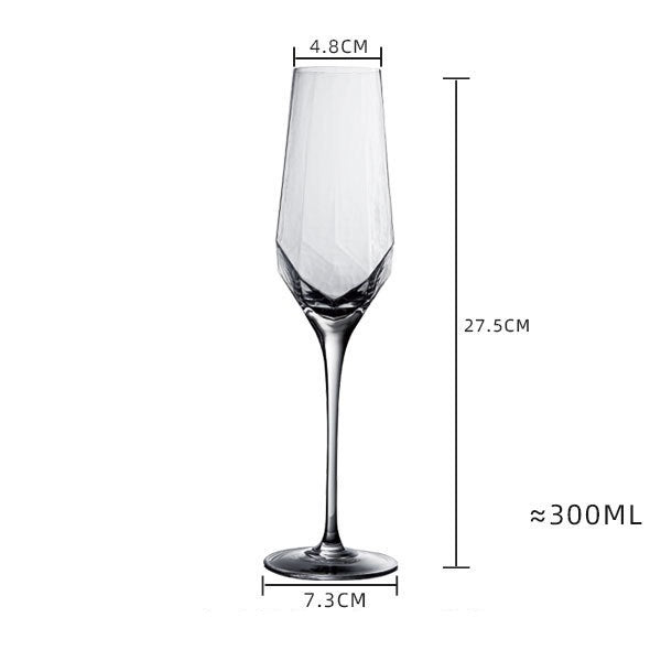 Geo Textured Wine Glass