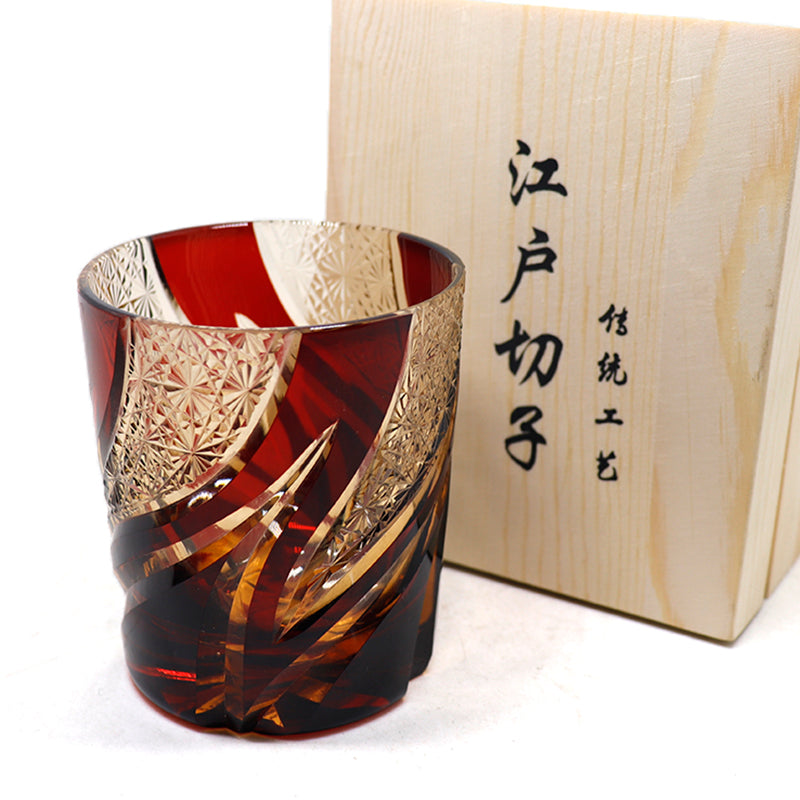 Luxe Crystal Hand Carved Whiskey Glass