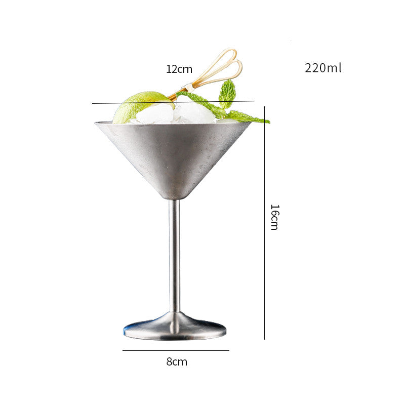 Stainless Steel Martini Glass