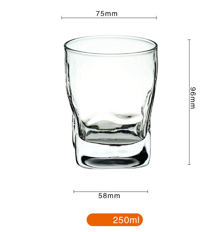 Household Simple Heat Resistant Glass Whiskey Glass