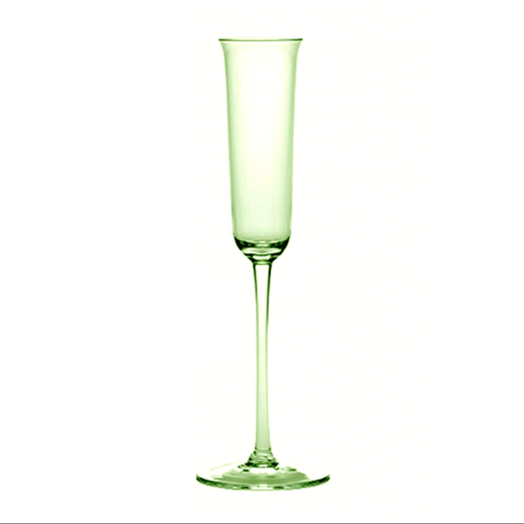 French Single Light Green Cider Glass Champagne Glass