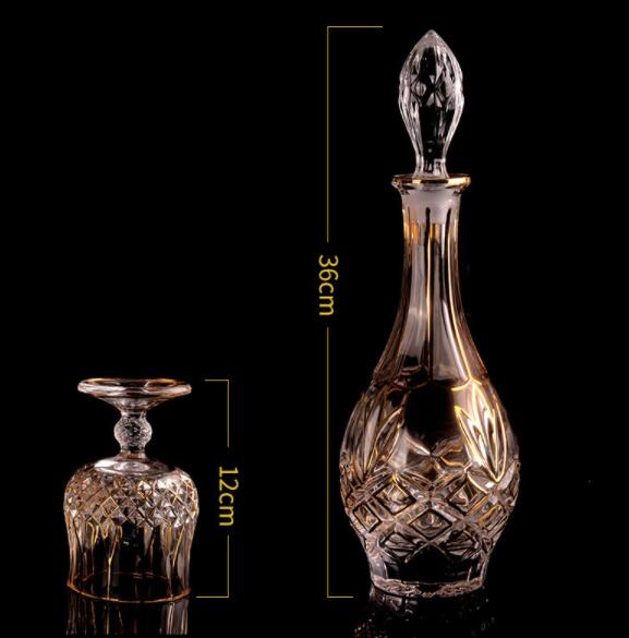 Royal Crystal Decanter and Glass Set