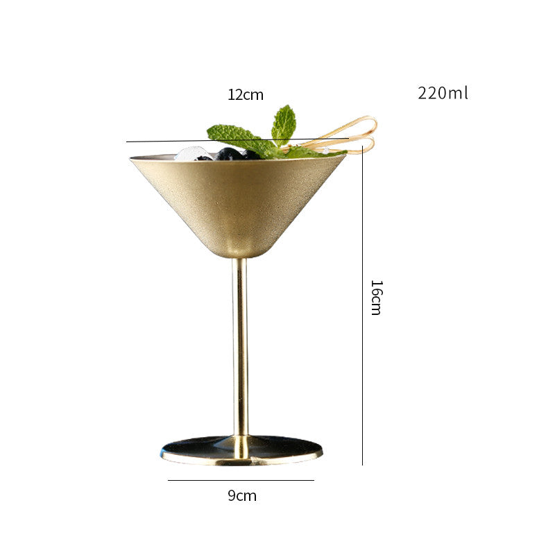 Stainless Steel Martini Glass