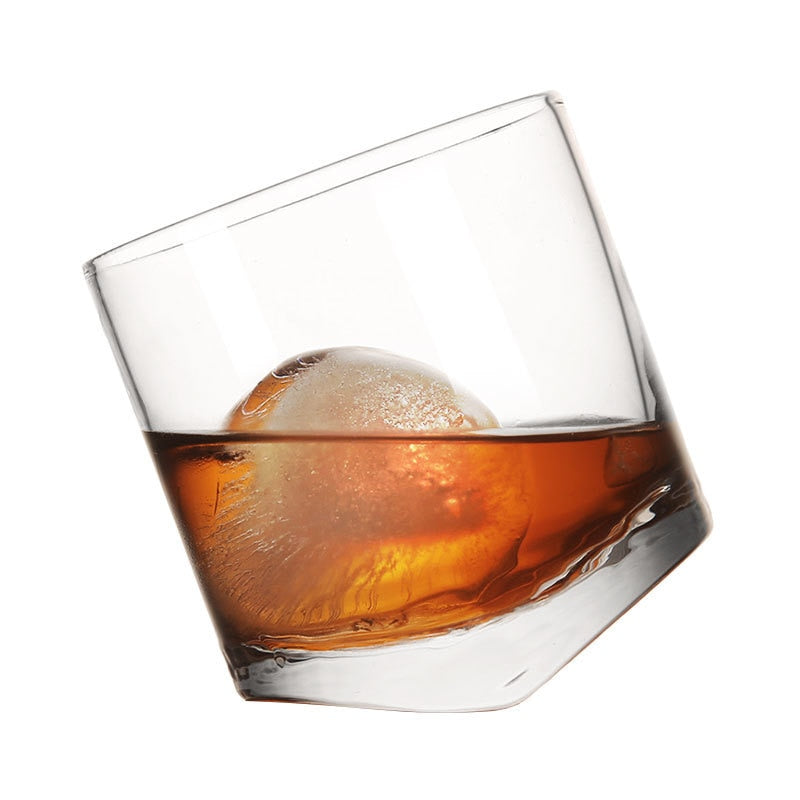 Tilted whiskey Cocktail glass