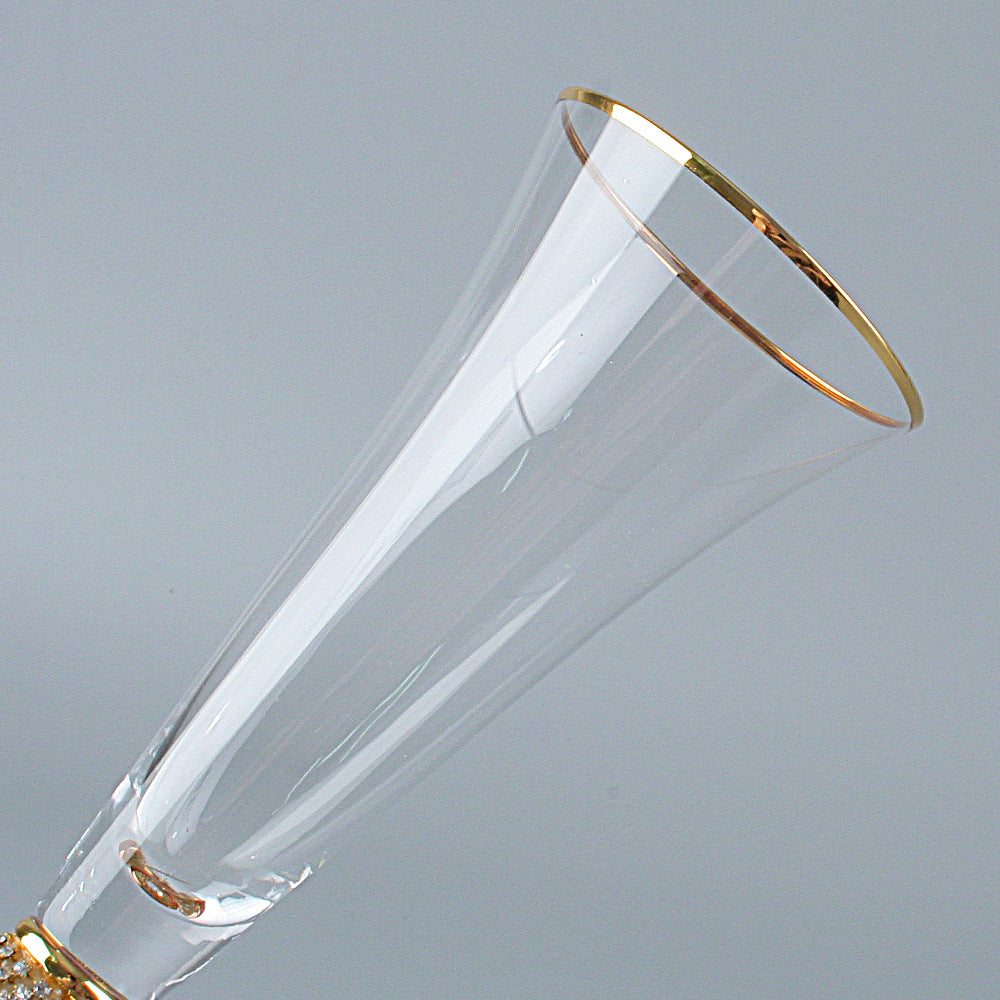 Gilded Crystal Cocktail Glasses