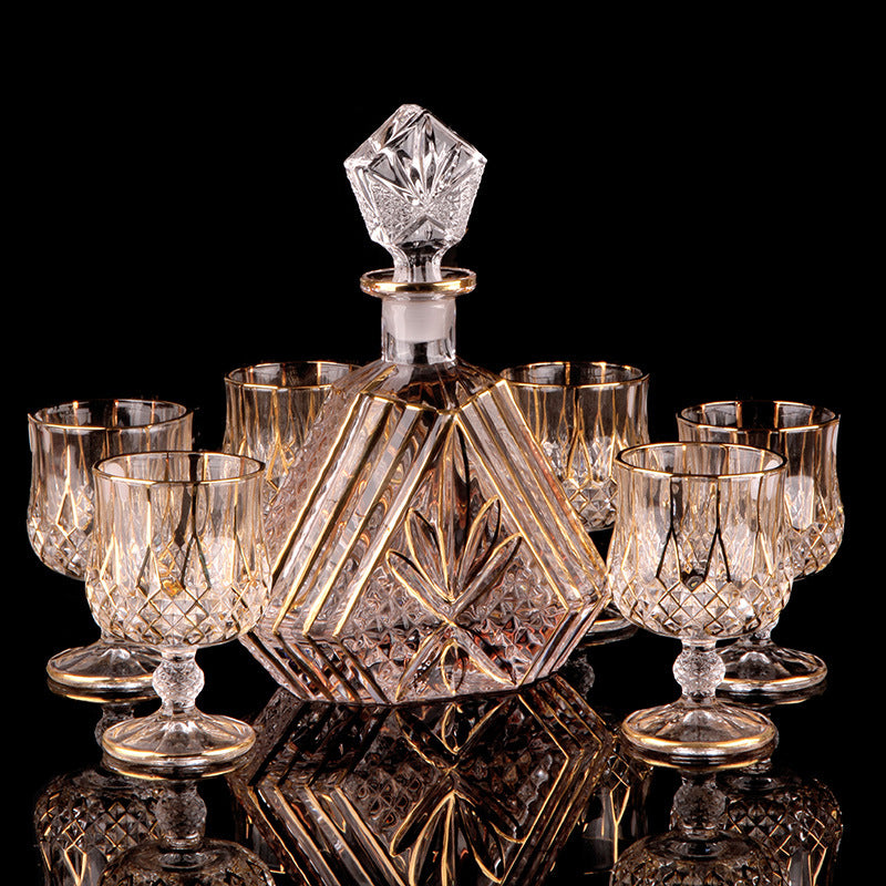 Royal Crystal Decanter and Glass Set