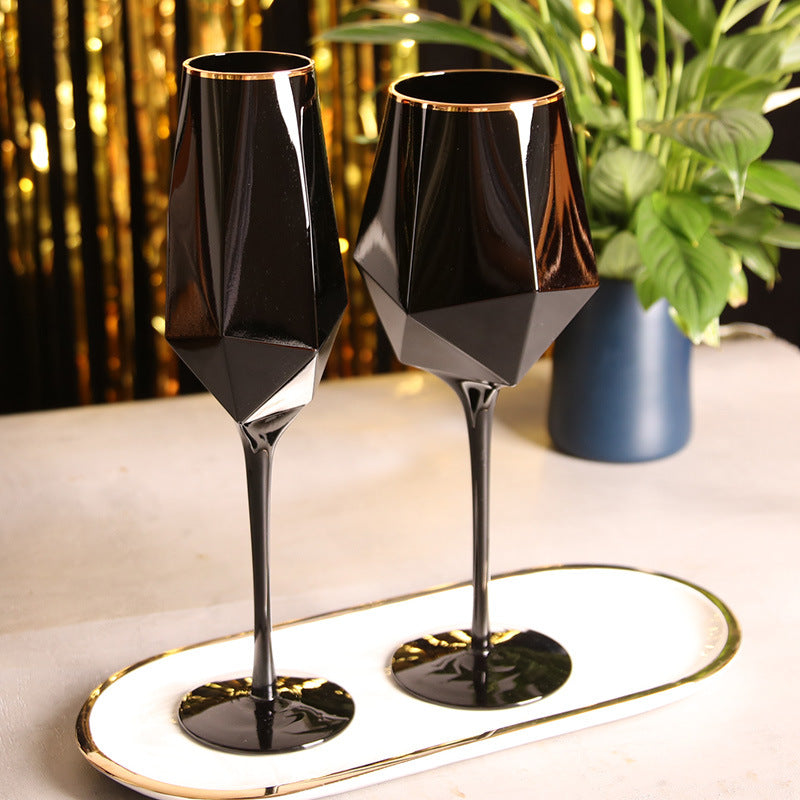 Goblet Simple Wine Glass Champagne Glasses For Model Room Setting