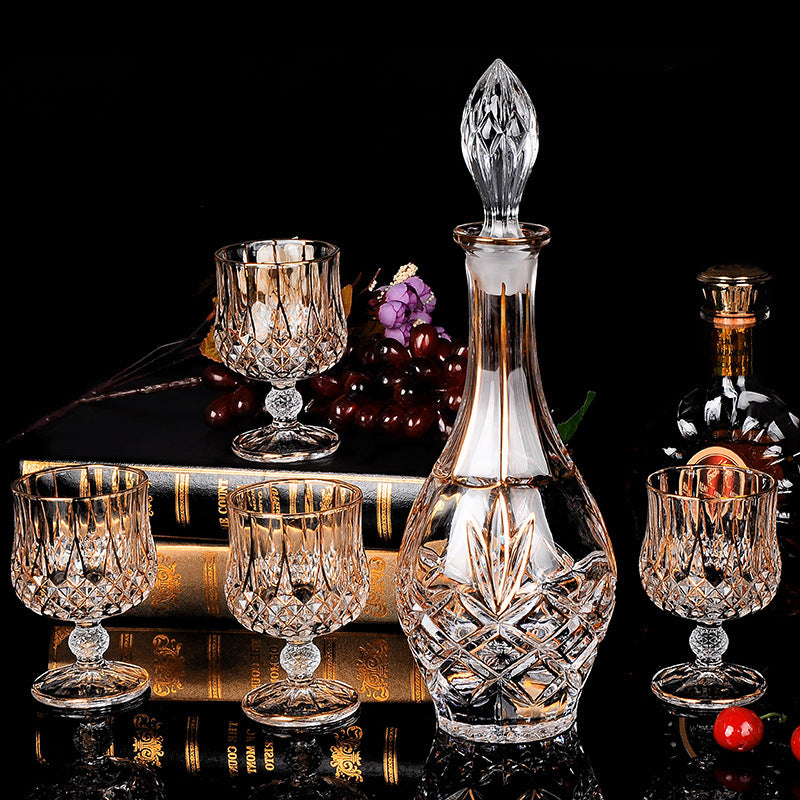 Royal Crystal Decanter and Glass Set