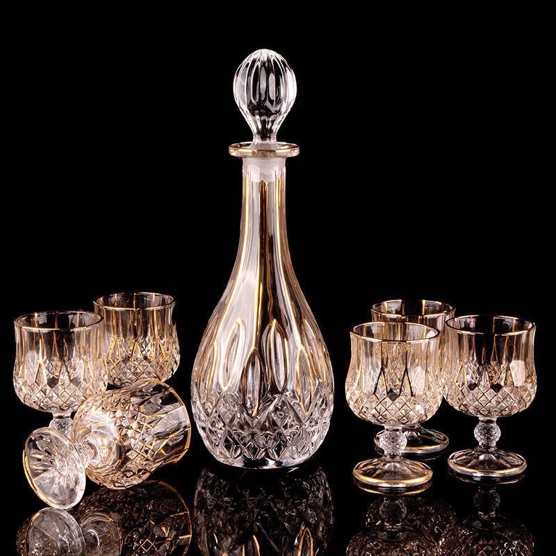 Royal Crystal Decanter and Glass Set