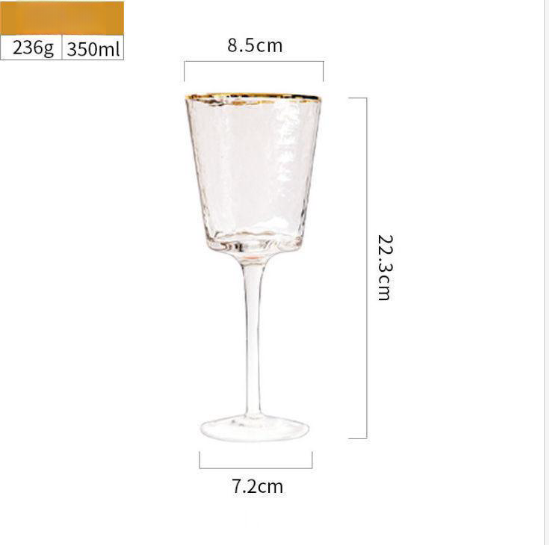 Hammer Golden Edge Crystal Champagne Glass