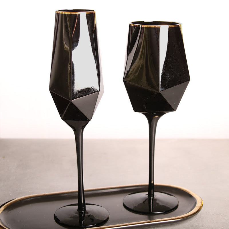 Goblet Simple Wine Glass Champagne Glasses For Model Room Setting