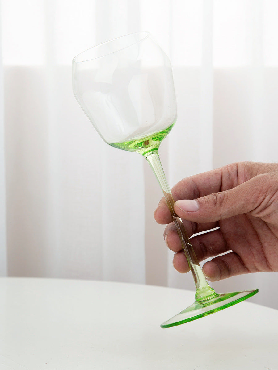 Crystal Green Champagne Glass