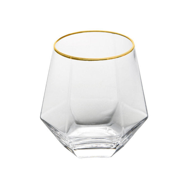 Geometry Whiskey Glass Diamond Crystal G