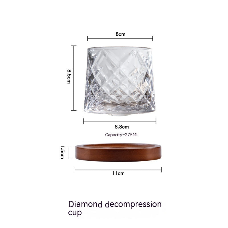 Diamond Tumbler Whiskey Glass