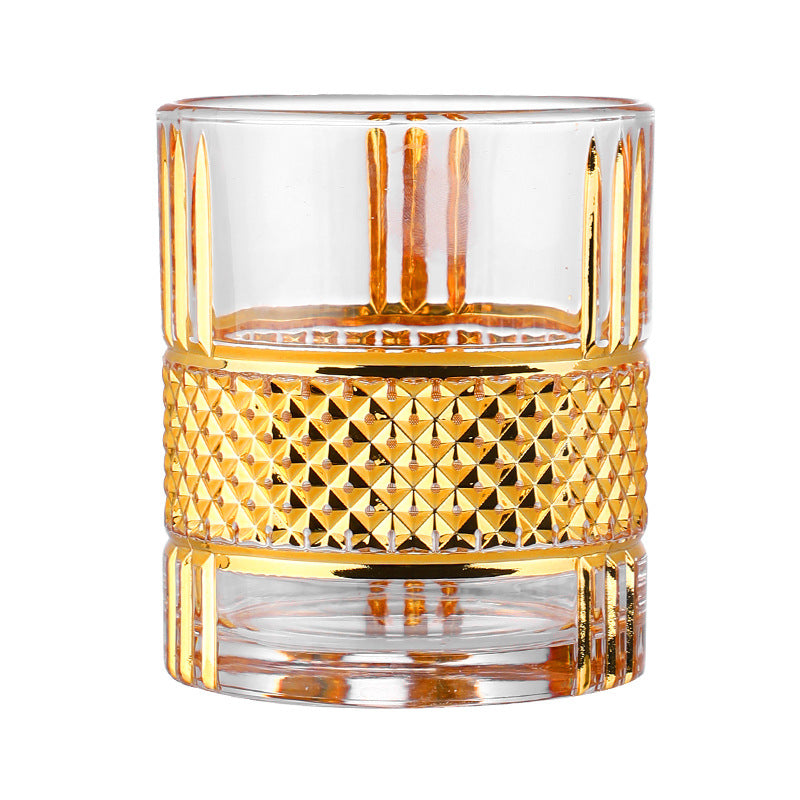 Gold Whiskey Glass Household Wine Glass