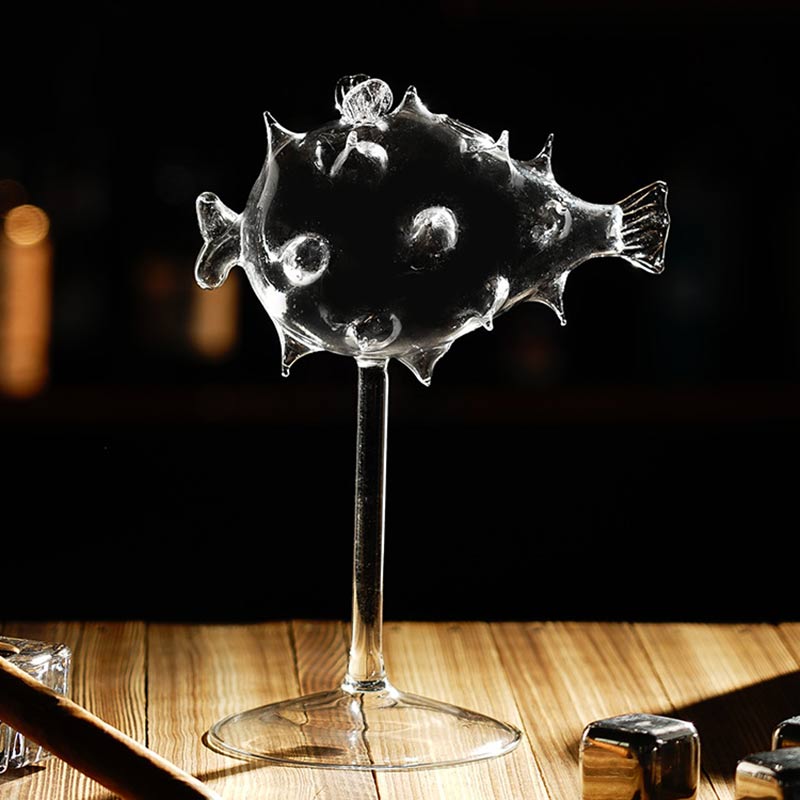 Pufferfish Cocktail Glass